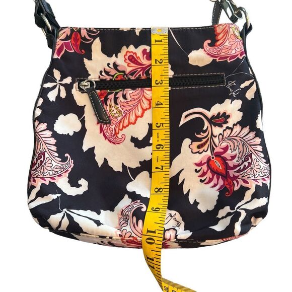 Franco Sarto Women's Multicolor Floral Print Crossbody Bag Size 10" x 10" - Picture 4 of 12